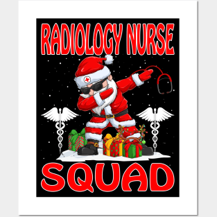 Christmas Radiology Nurse Squad Reindeer Pajama Dabing Santa Posters and Art
